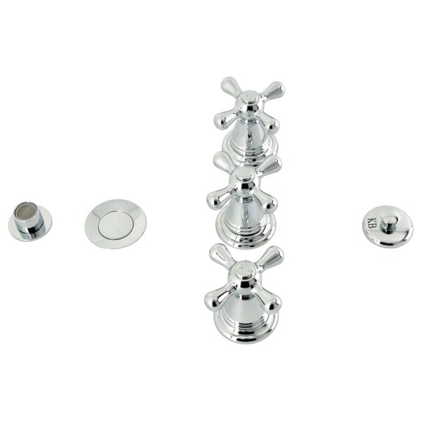 ThreeHandle Bidet Faucet, Polished Chrome
